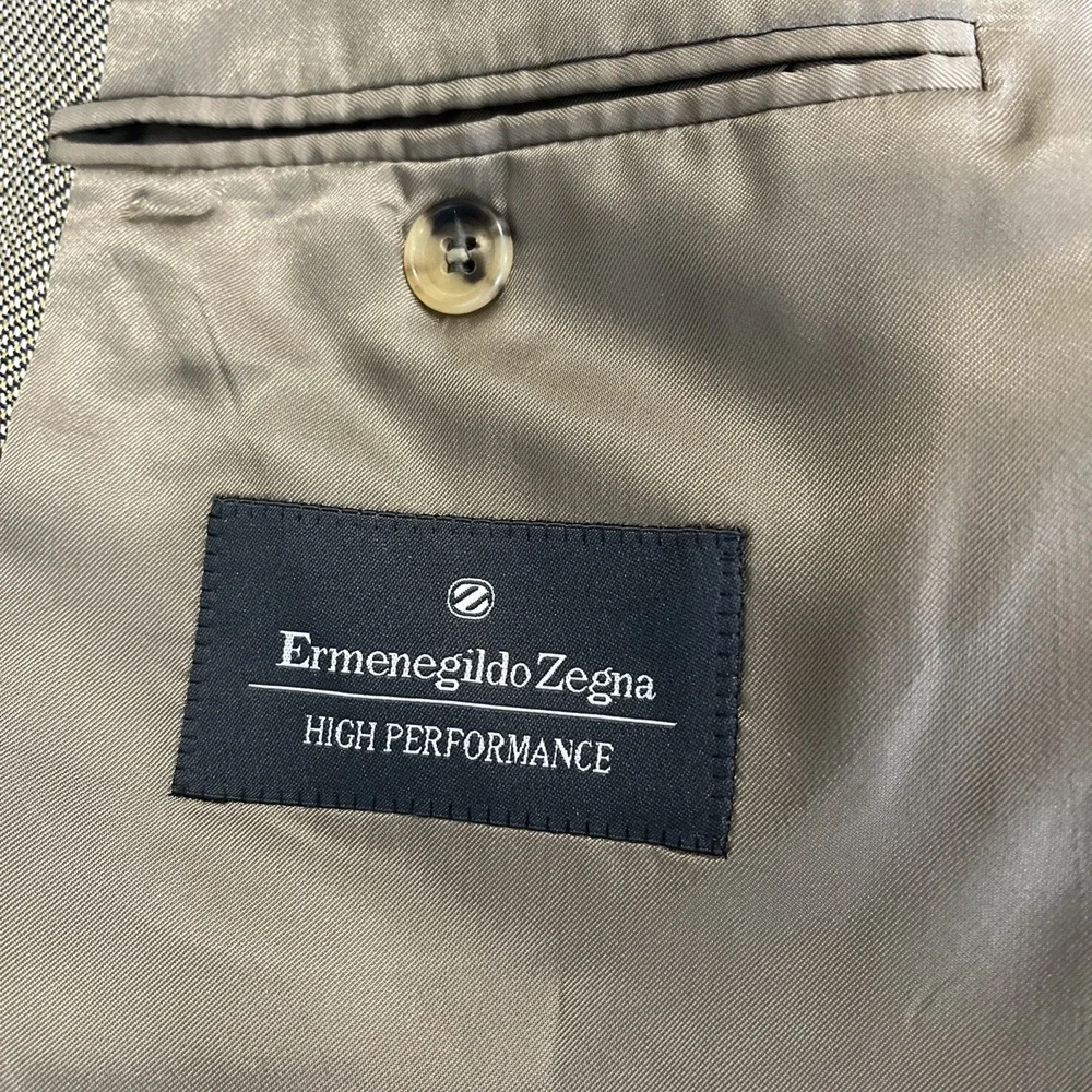 Ermenegildo Zegna 100% Wool Fine Italian Weave Side Vented Sport Coat Blazer 40‎